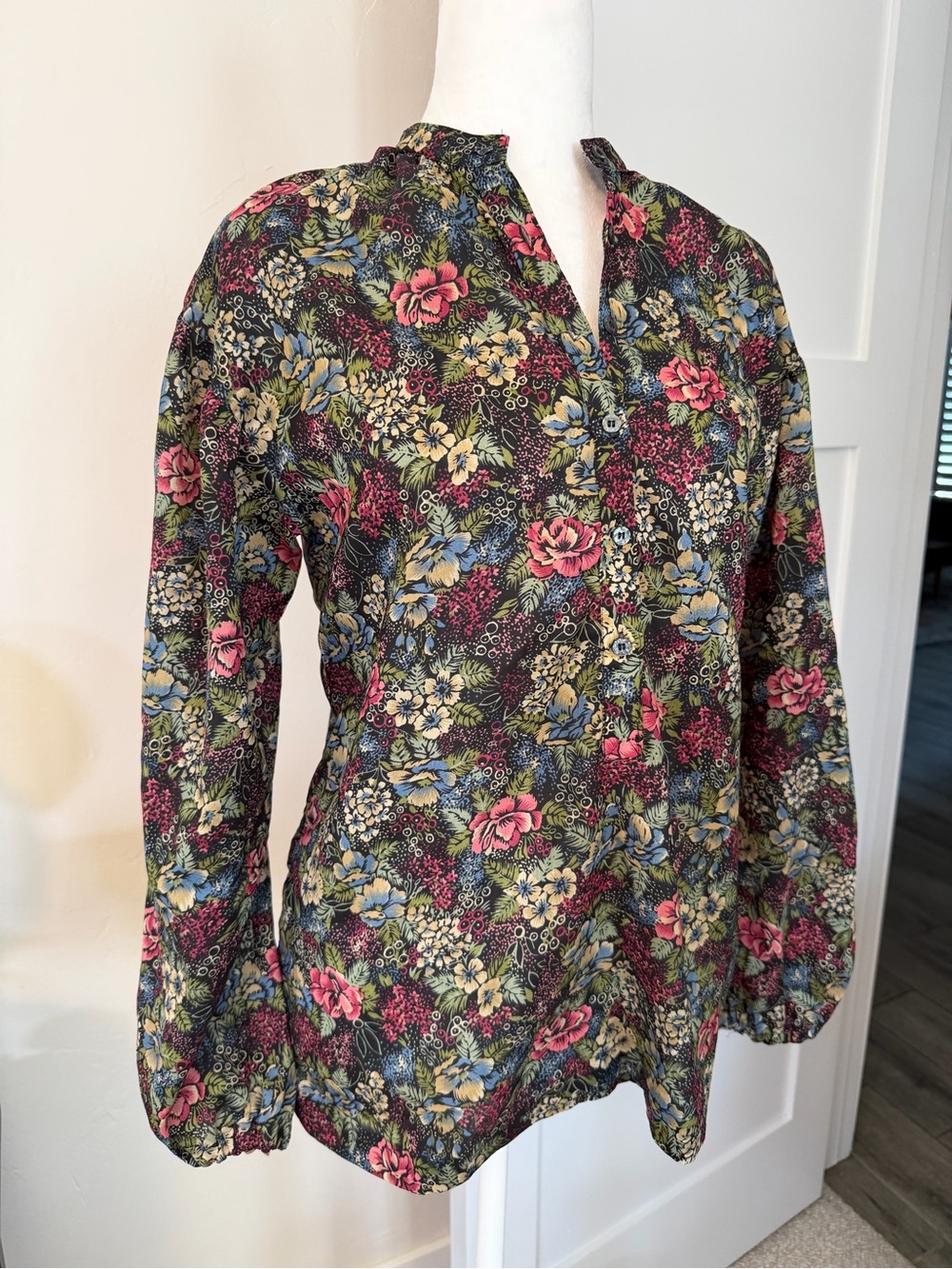 Vintage 80’s Floral Peasant Blouse